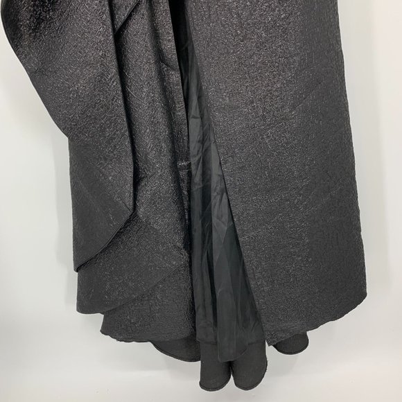 Mac Duggal Dress 66975 One Shoulder Metallic Ruffled Evening Gown - Picture 9 of 16